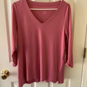 J Jill Pima cotton V-Neck Top